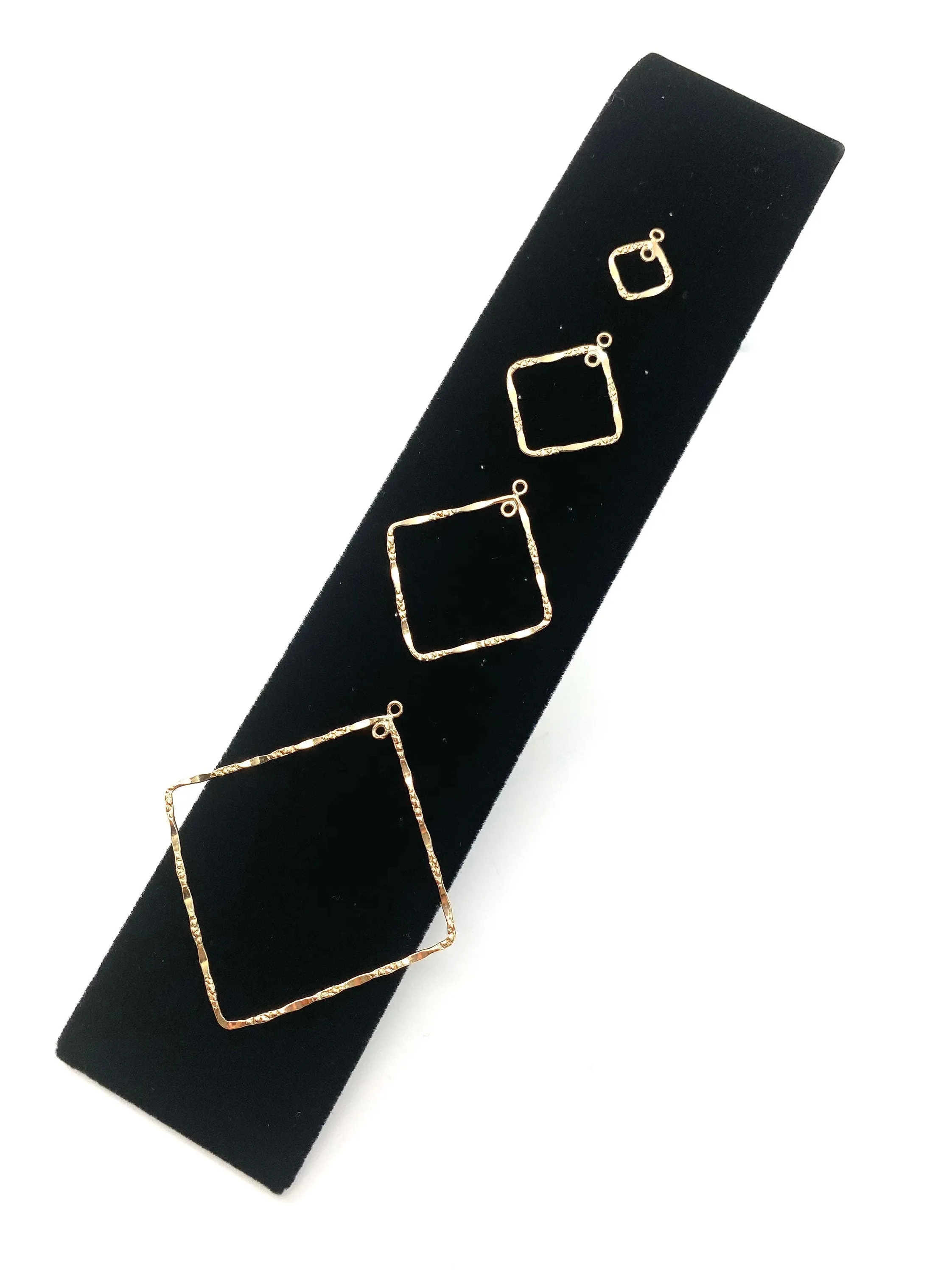 14KGF Diamond Hammered, textured, 14K gold filled