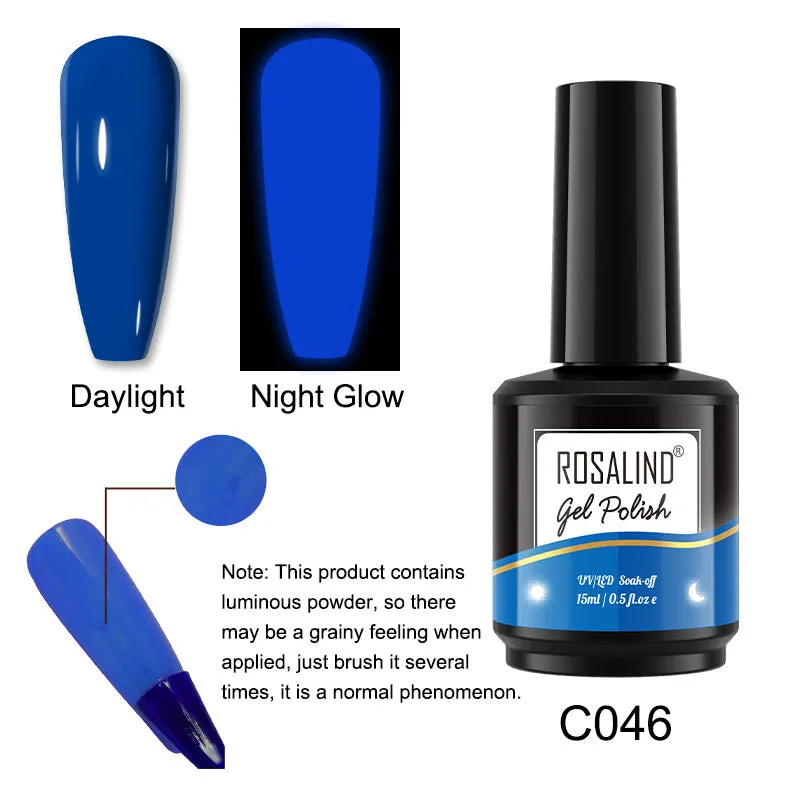 15ml Neon Fluorescent Luminous Gel Polish