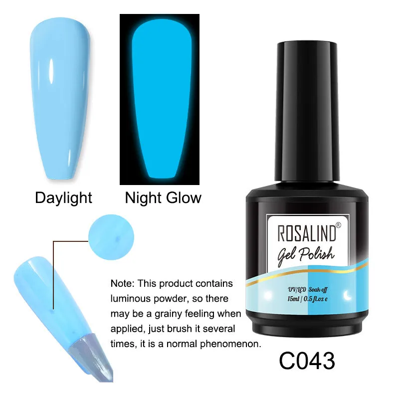 15ml Neon Fluorescent Luminous Gel Polish