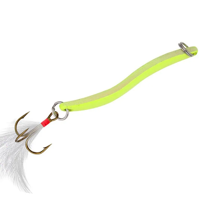 1Pcs Luminous Spinner Spoon Metal Lures 5g 7g 10g 13g Feather Treble Hook Artificial Bait For Bass Trout Pesca Fishing Tackle