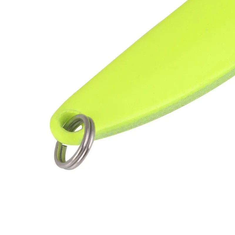 1Pcs Luminous Spinner Spoon Metal Lures 5g 7g 10g 13g Feather Treble Hook Artificial Bait For Bass Trout Pesca Fishing Tackle