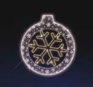 2D 4FT LED ORNAMENT WITH SNOWFLAKE
