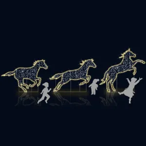 2D HERD OF HORSES