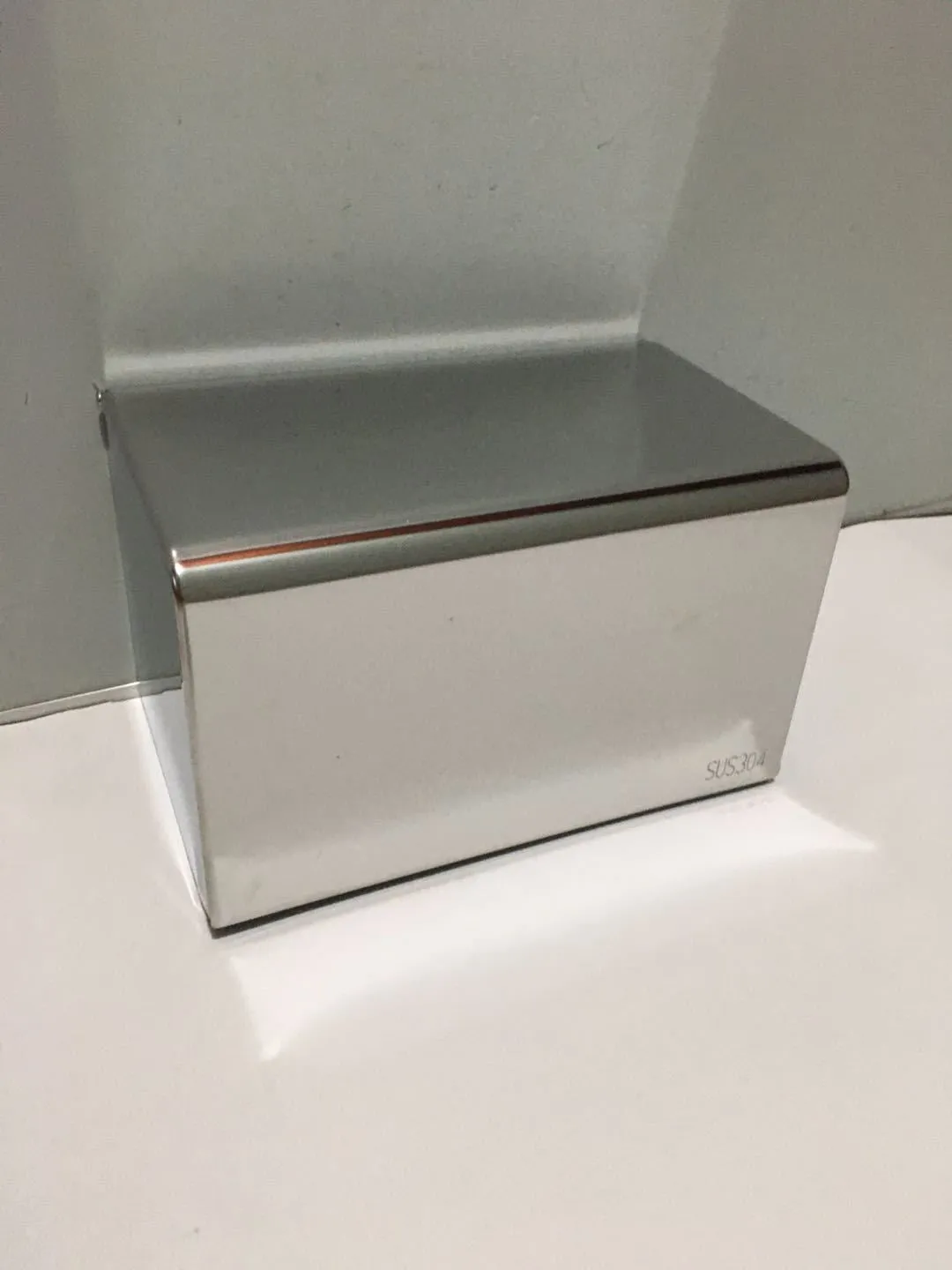 304 Stainless Steel Dual-Purpose Tissue Box Square Toilet Roll Holder Lower Drawer