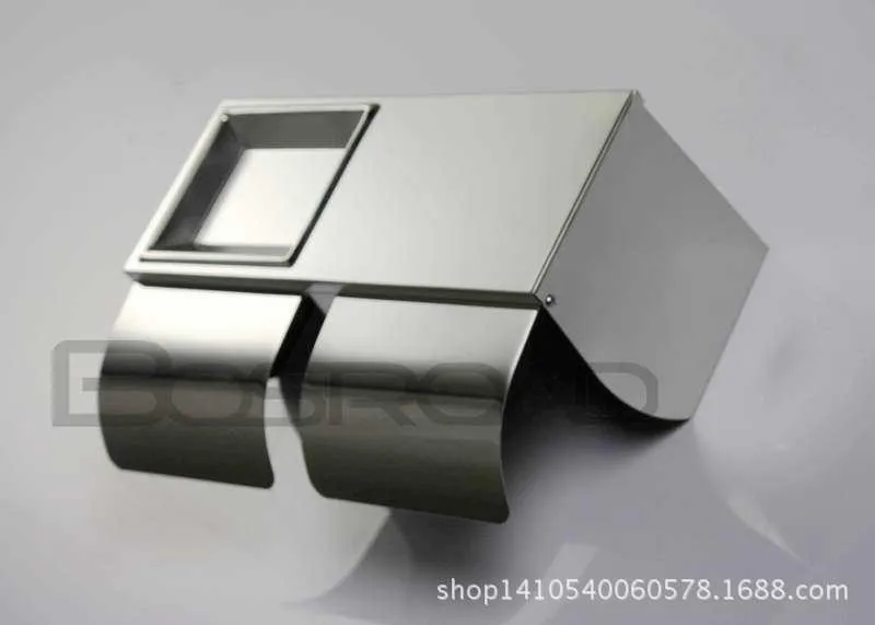 304 Stainless Steel Tissue Box Sealed Waterproof Double Tissue Holder with Cigarette Box Square