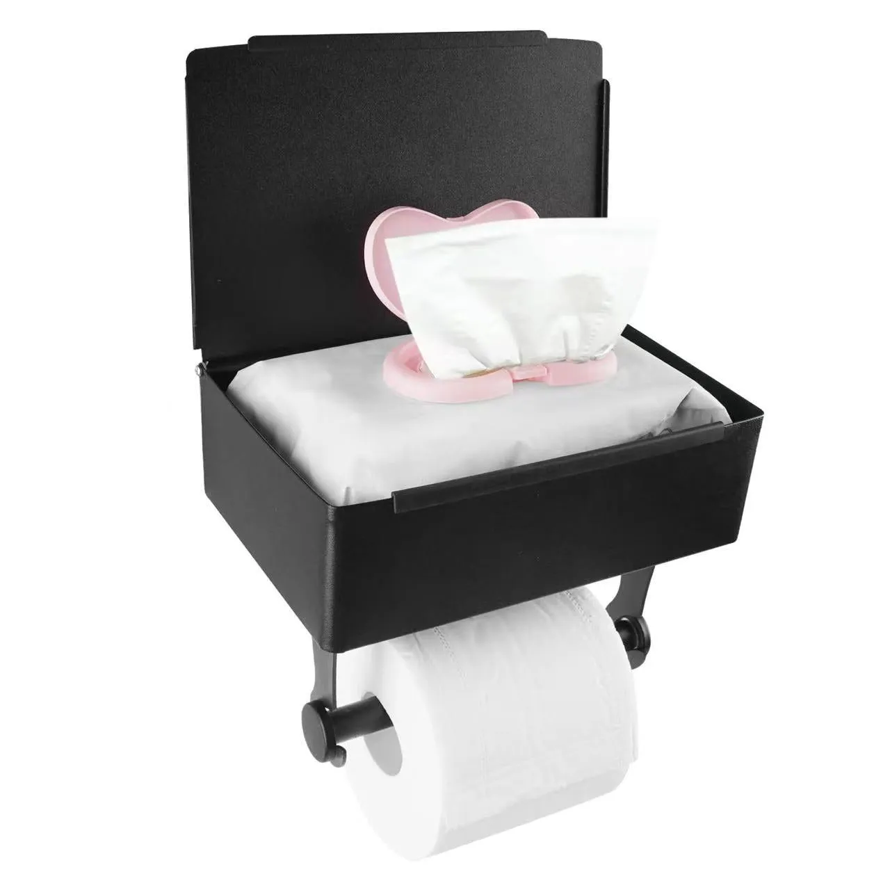 304 Stainless Steel Tissue Box Toilet Tissue Holder Punch-Free Storage Rack Roll Stand
