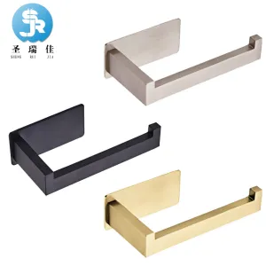 304 Stainless Steel Toilet Paper Holder Kitchen and Bathroom Hardware Pendant Punch-Free Toilet Paper Roll Holder Bathroom