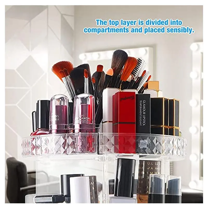 360 Degree Adjustable Spinning Makeup Organizer F49-8-17