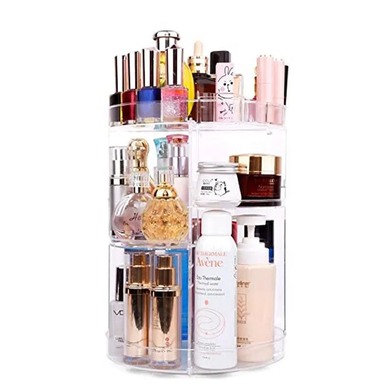 360 Degree Adjustable Spinning Makeup Organizer F49-8-17