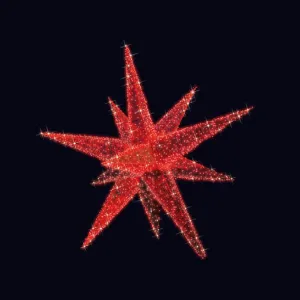 3D LED GIANT RED STAR