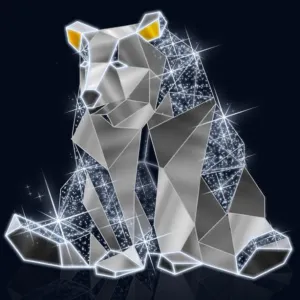 3D LED  ORIGAMI POLAR BEARS