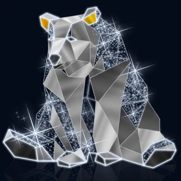 3D LED  ORIGAMI POLAR BEARS