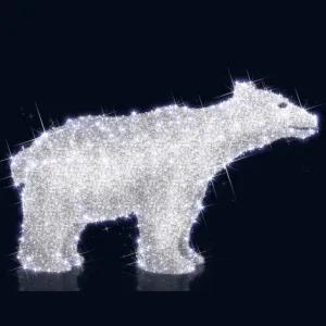 3D LED WHITE POLAR BEAR