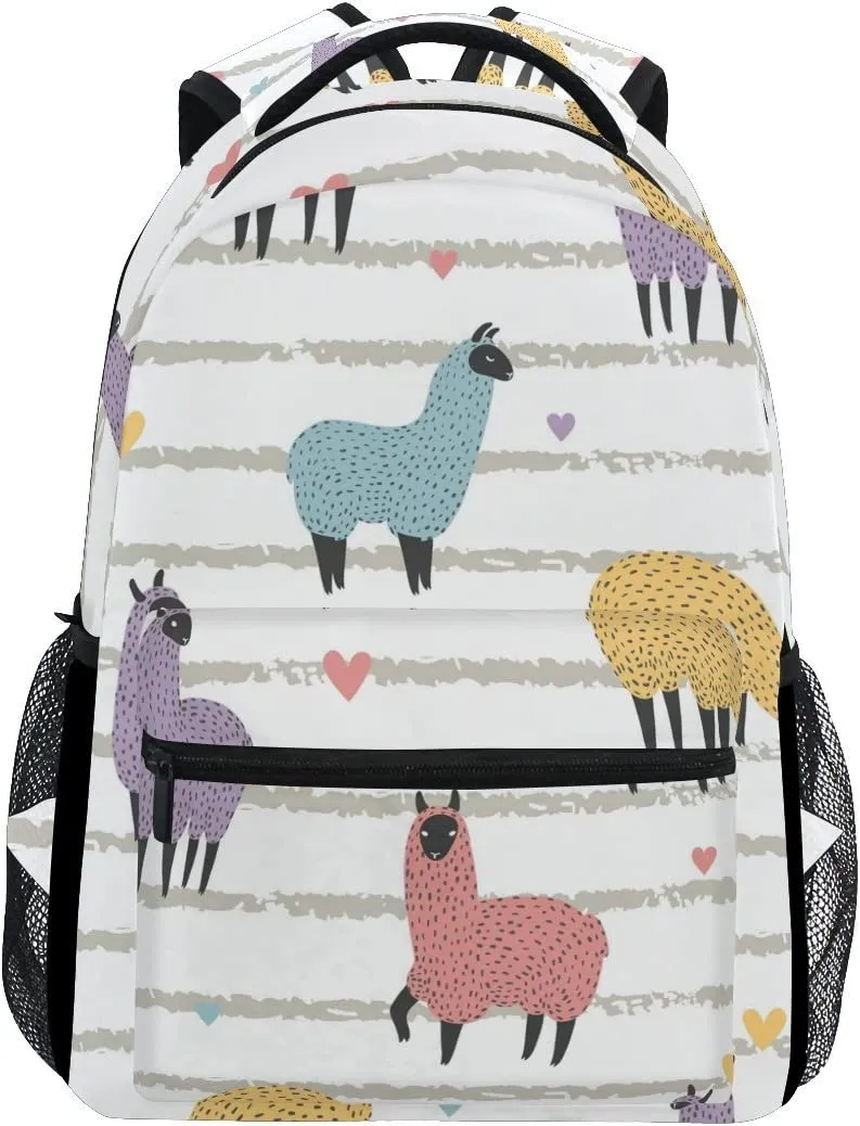 3D Print Teens Girls Boys School Backpack Travel Bag