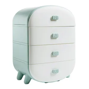 4 Drawer Nordic Style Closet Storage Box 438780 Blue
