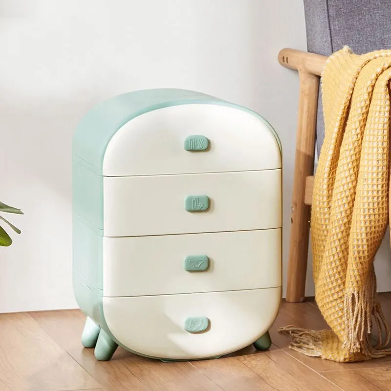 4 Drawer Nordic Style Closet Storage Box 438780 Blue