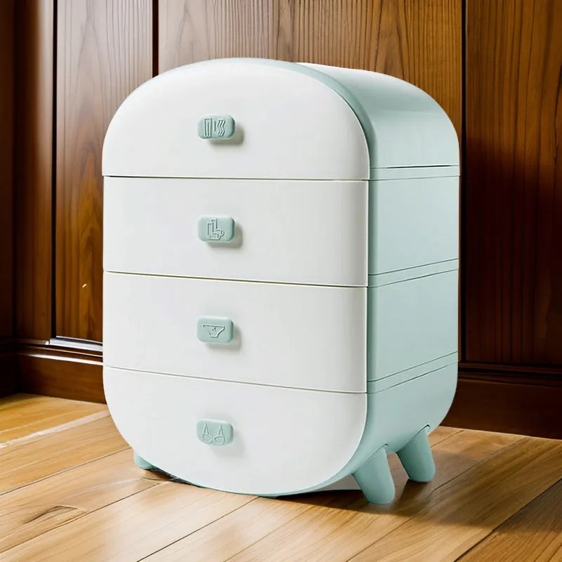 4 Drawer Nordic Style Closet Storage Box 438780 Blue