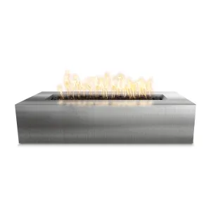 48" Rectangular Regal Fire Pit - Copper - Match Lit - Natural Gas