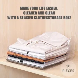 (50% Discount Today)Effortless Clothes Organizer (10 PCS)