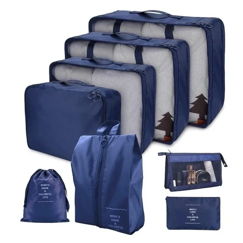 8PCS/Set Organizer Bags for Travel Organizer  Luggage Waterproof