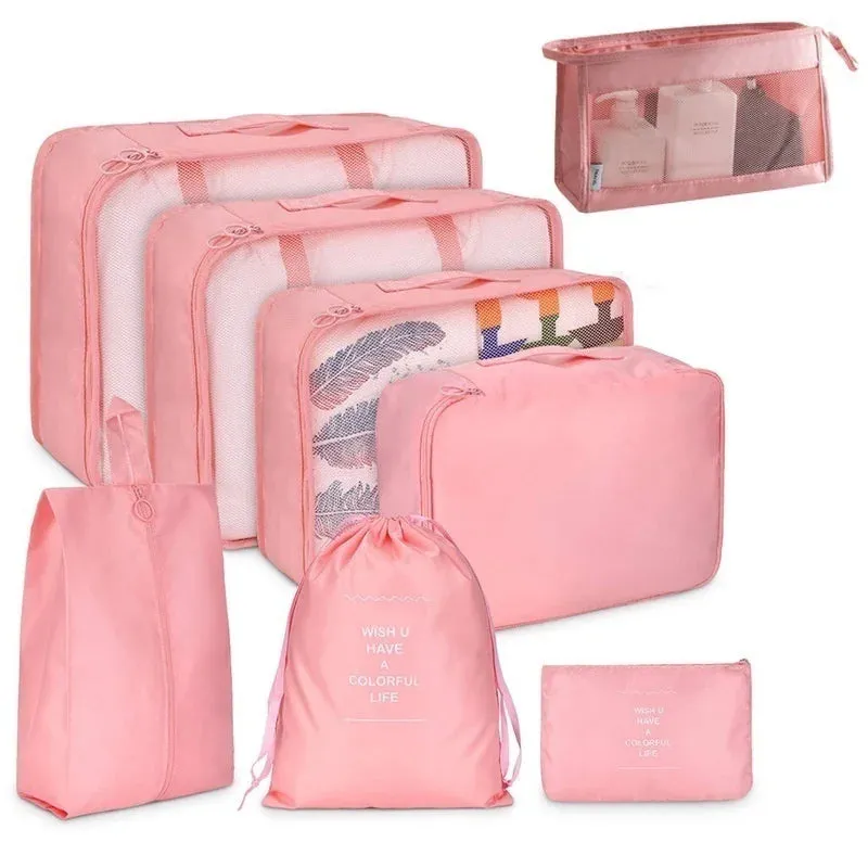8PCS/Set Organizer Bags for Travel Organizer  Luggage Waterproof
