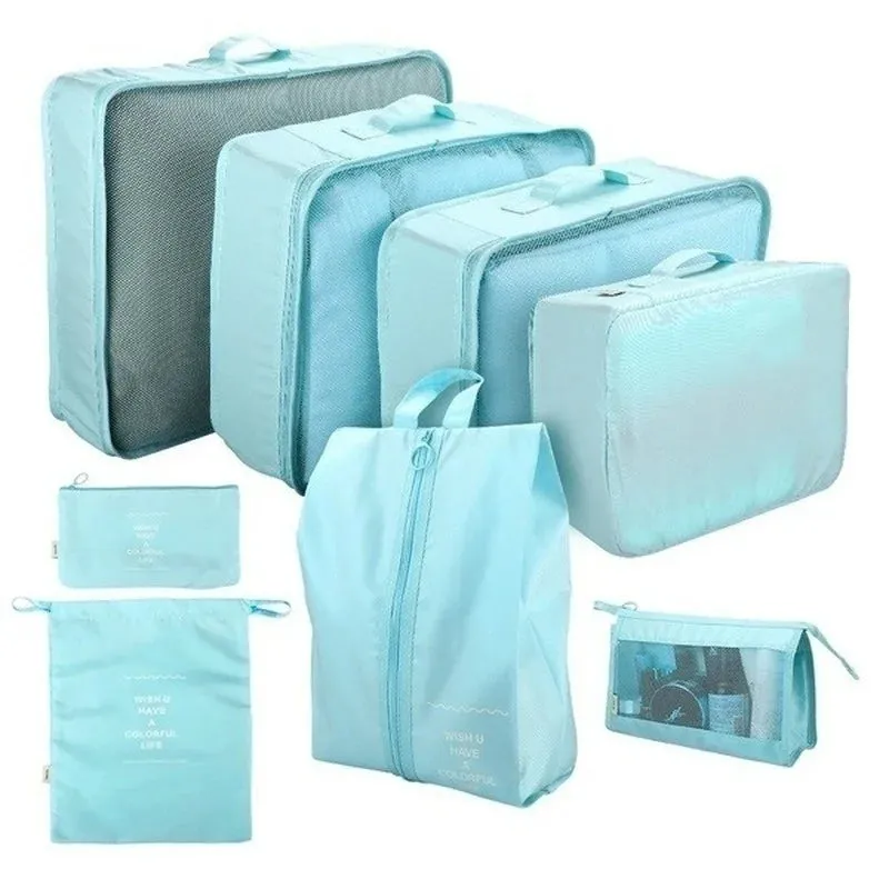 8PCS/Set Organizer Bags for Travel Organizer  Luggage Waterproof
