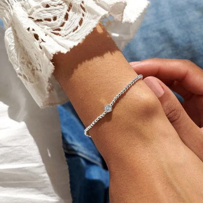 A Beautiful Day Starts A Beautiful Mindset Silver Plated Bracelet 6781