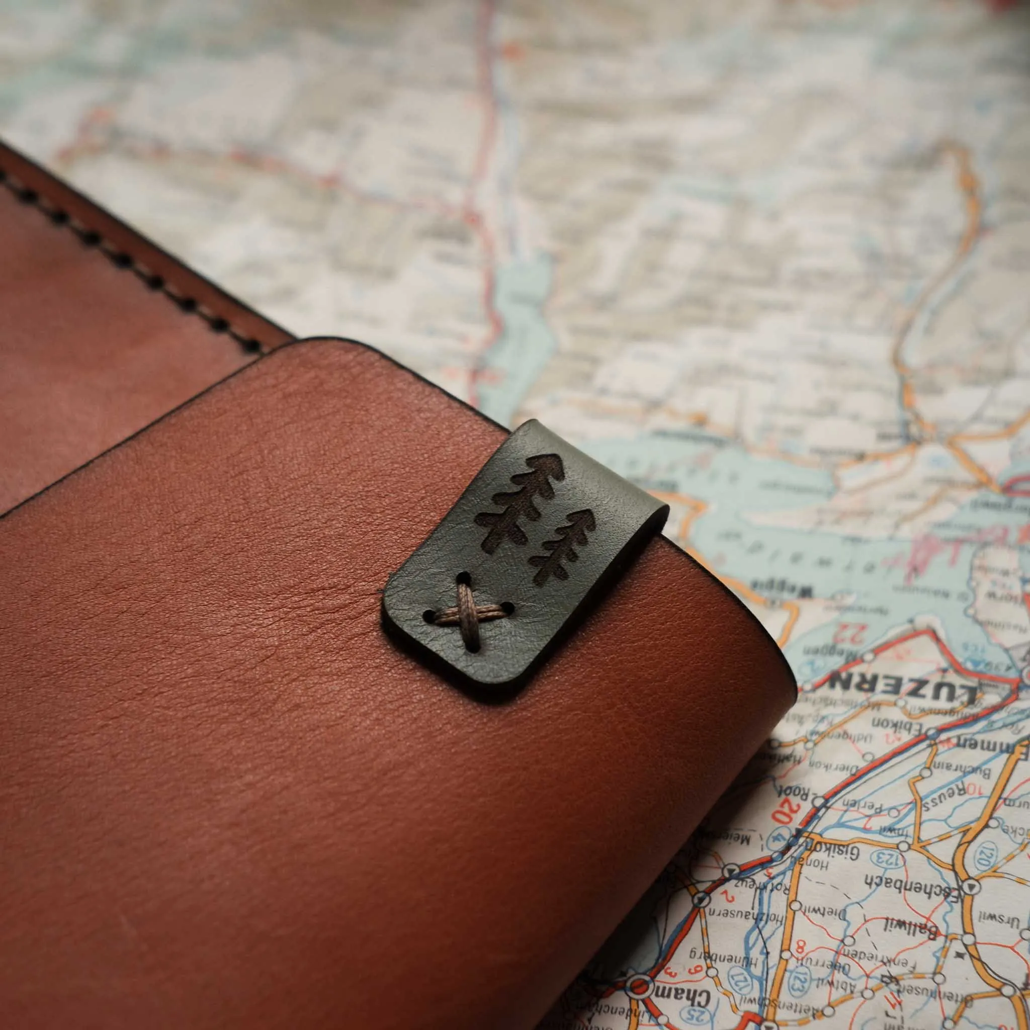 A5 Leather Notebook Cover - Adventure Range