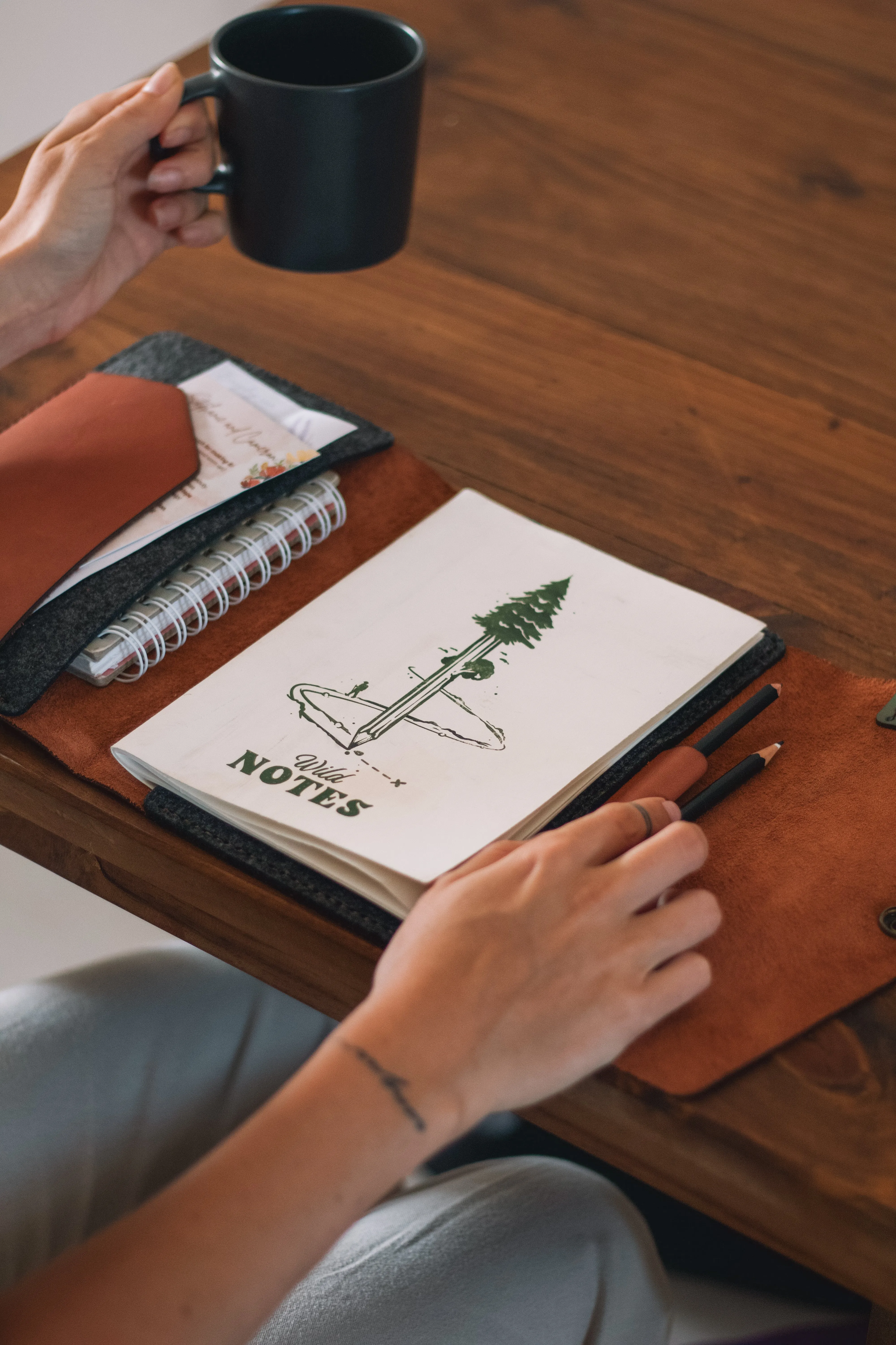 A5 Leather Notebook Cover - Adventure Range
