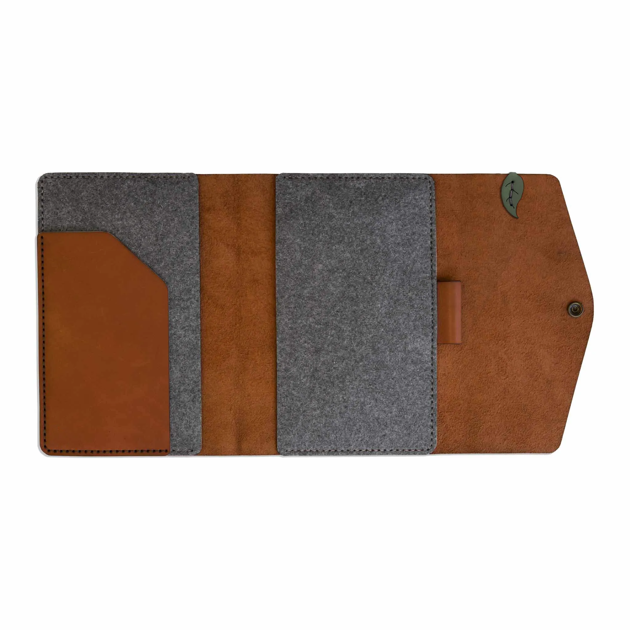 A5 Leather Notebook Cover - Floral Range