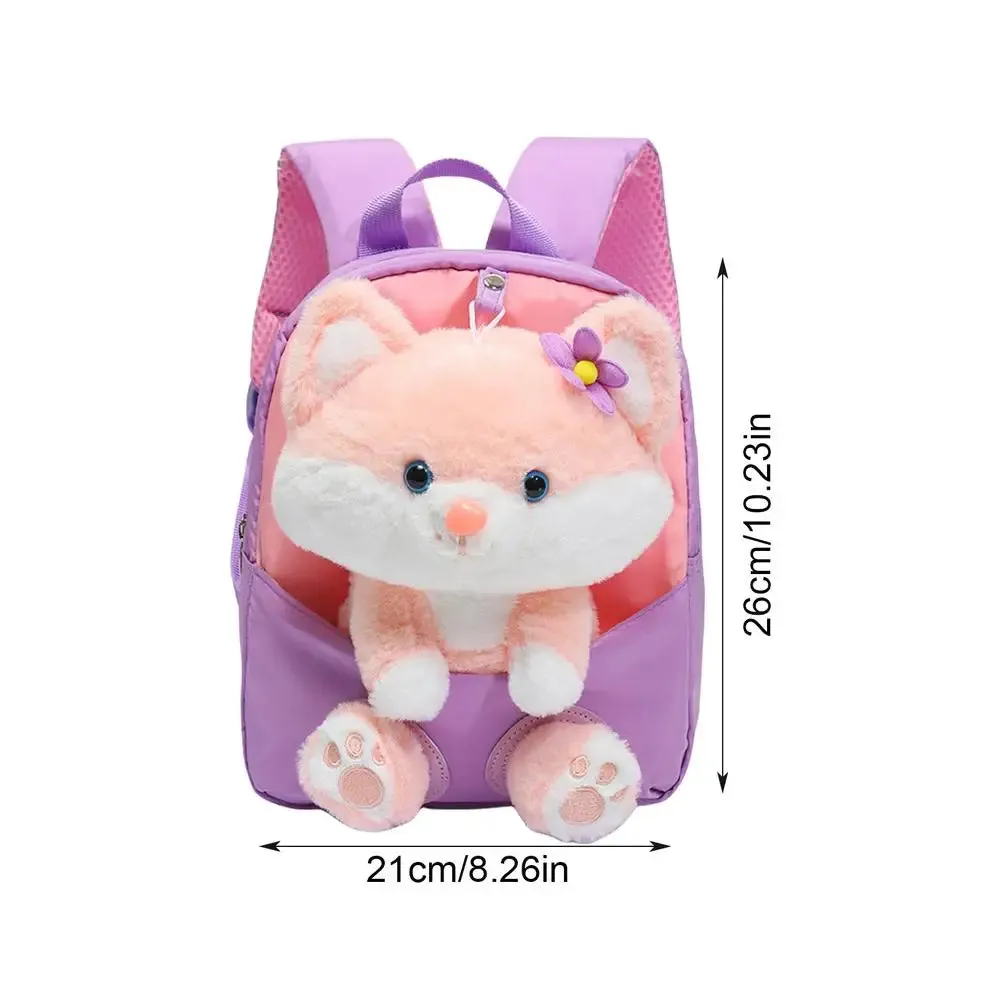 Adorable Kawaii Cat Plush Backpack - Cute Mini School Bag for Kids