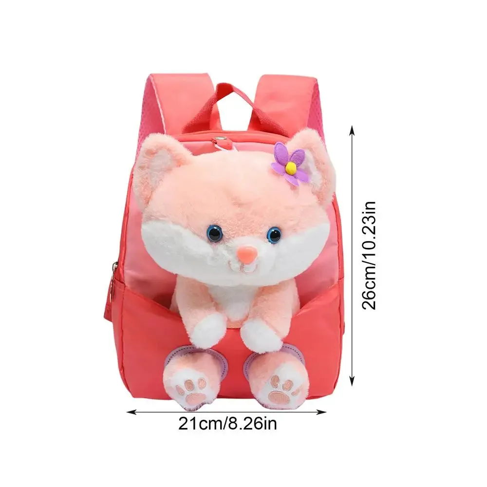 Adorable Kawaii Cat Plush Backpack - Cute Mini School Bag for Kids