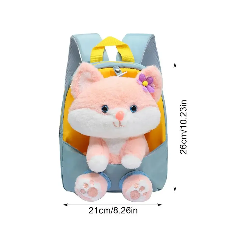 Adorable Kawaii Cat Plush Backpack - Cute Mini School Bag for Kids