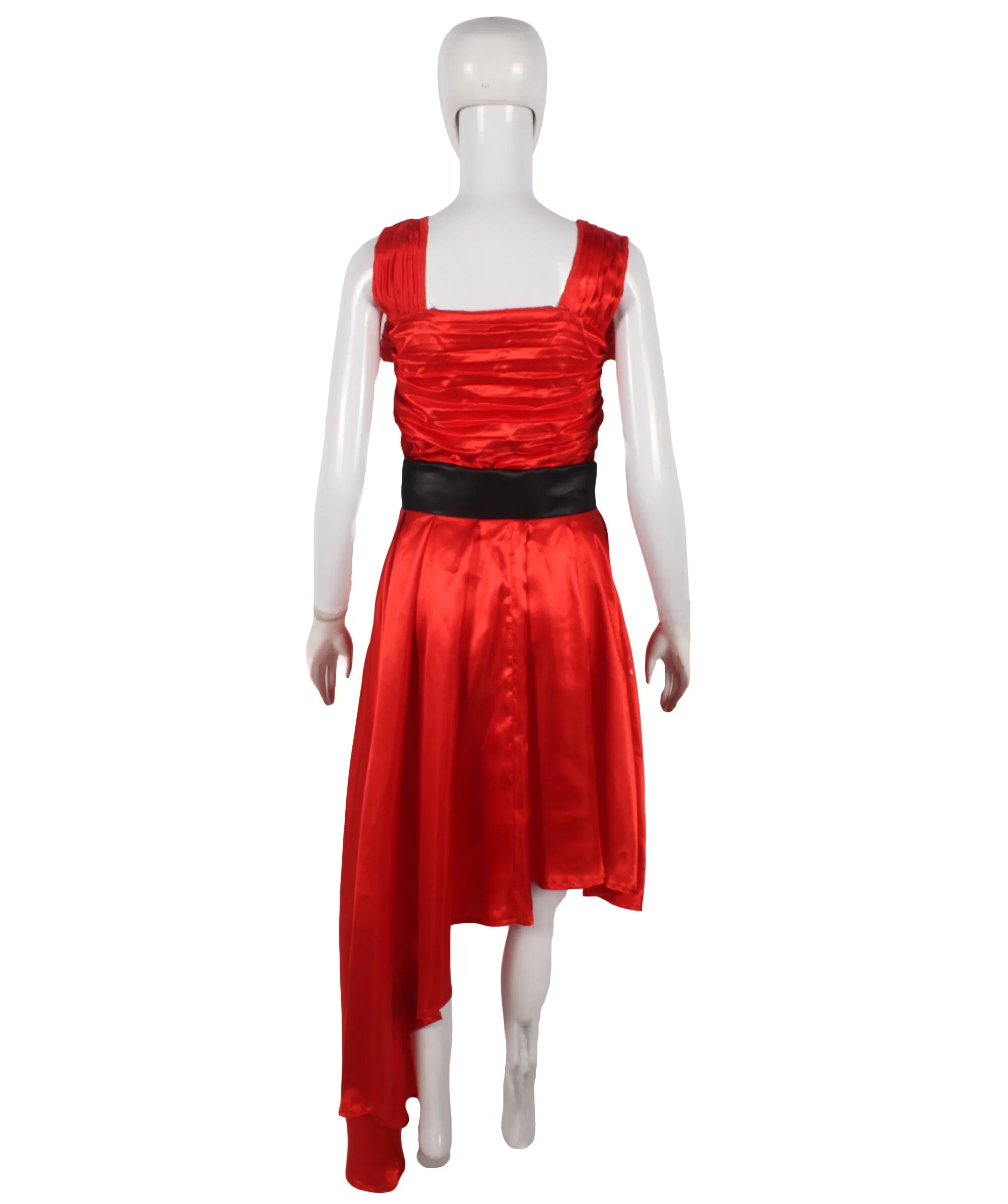 Adult Women's American Singer Red Ball Dress Costume | Perfect for Halloween| Flame-retardant Synthetic Fabric