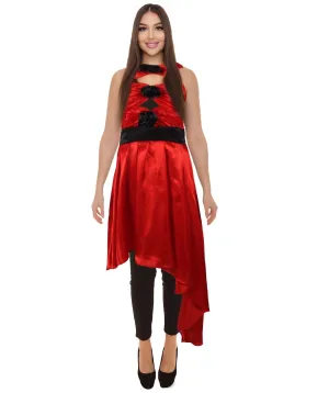 Adult Women's American Singer Red Ball Dress Costume | Perfect for Halloween| Flame-retardant Synthetic Fabric