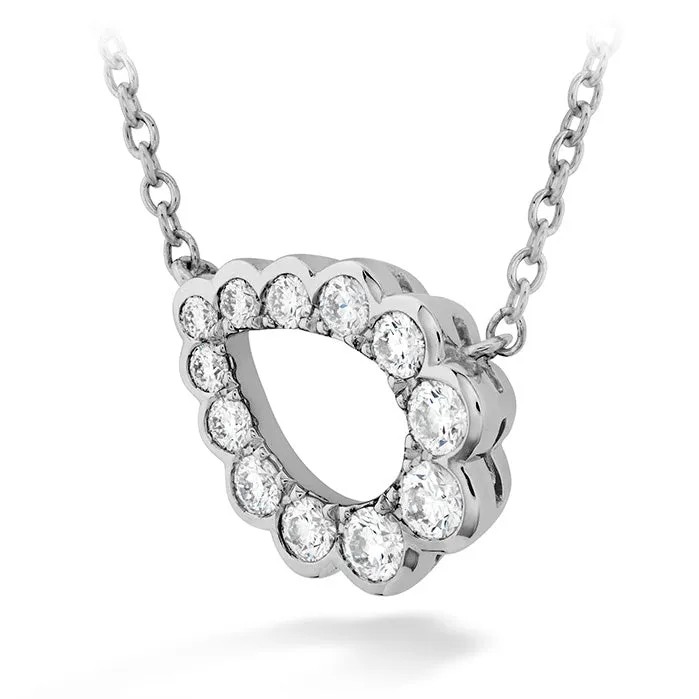 Aerial Regal Scroll Teardrop Necklace