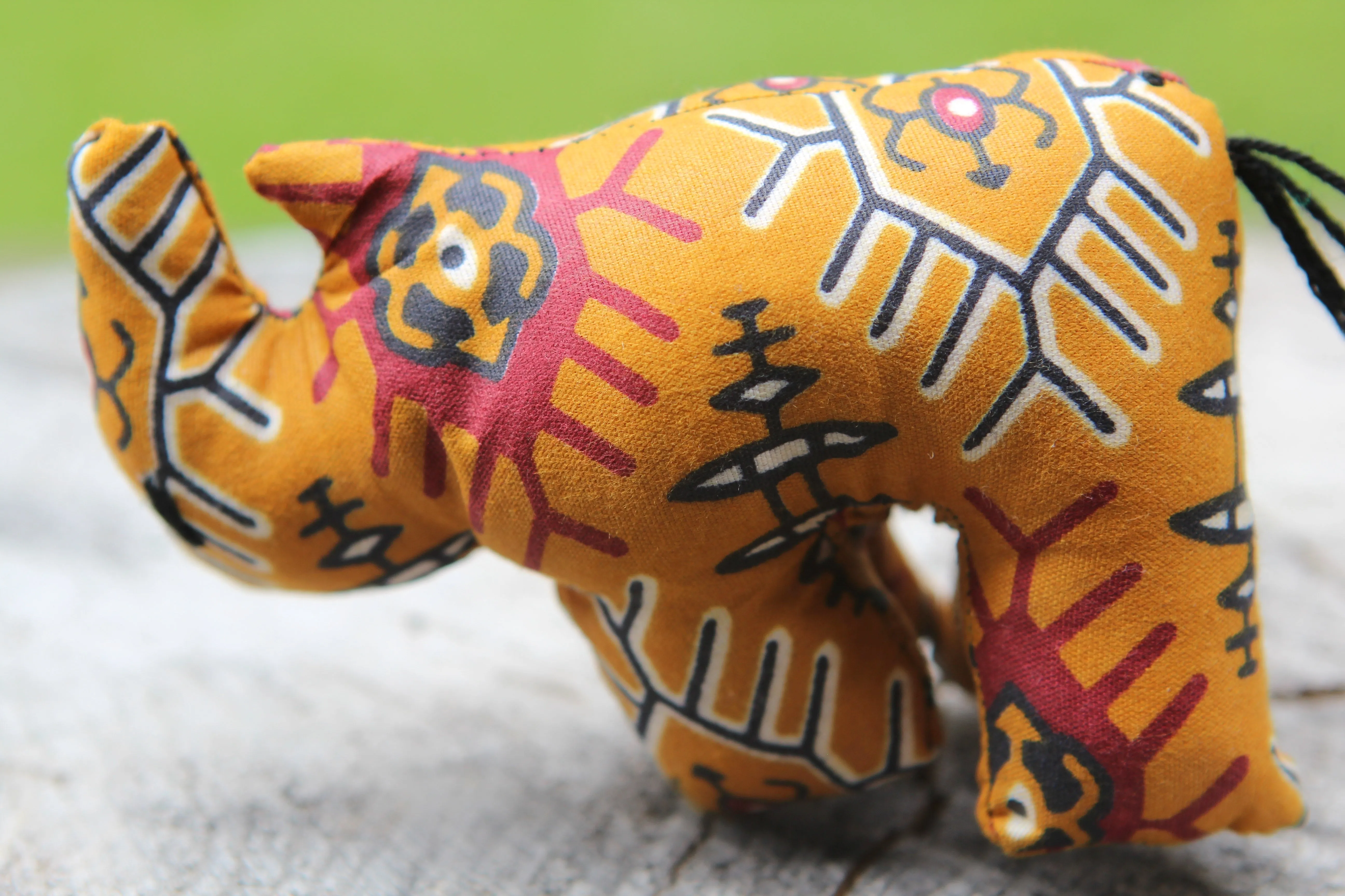 African Animal - Mustard Rhino