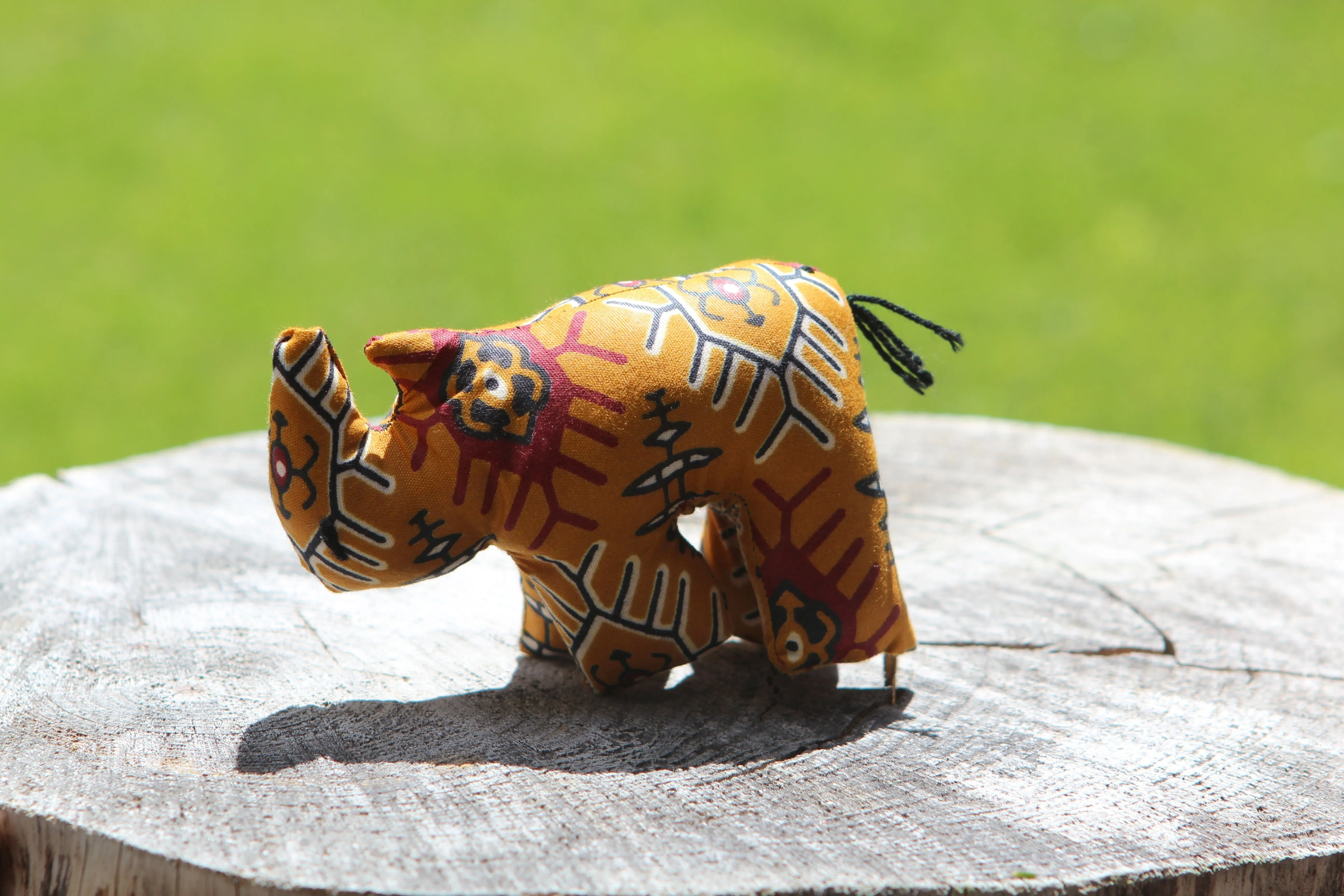 African Animal - Mustard Rhino