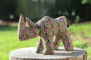 African Animal - Pink & Green Rhino