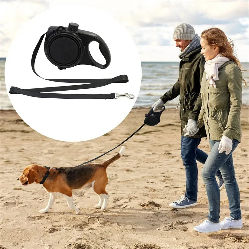 Aiitle Built-in Water Bottle 4 in 1 Dog Retractable Leash