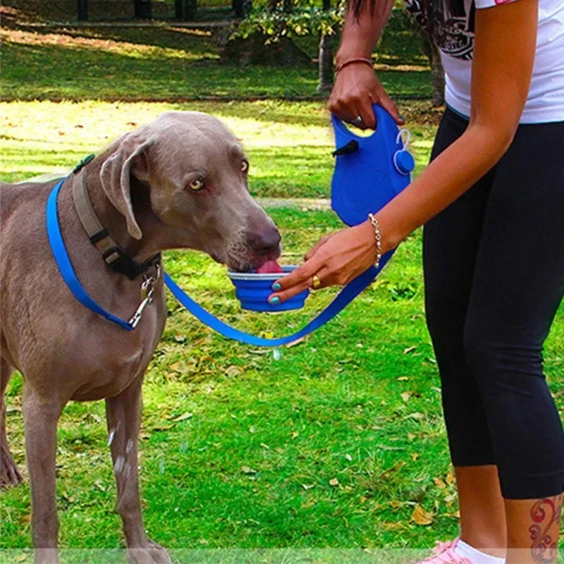 Aiitle Built-in Water Bottle 4 in 1 Dog Retractable Leash