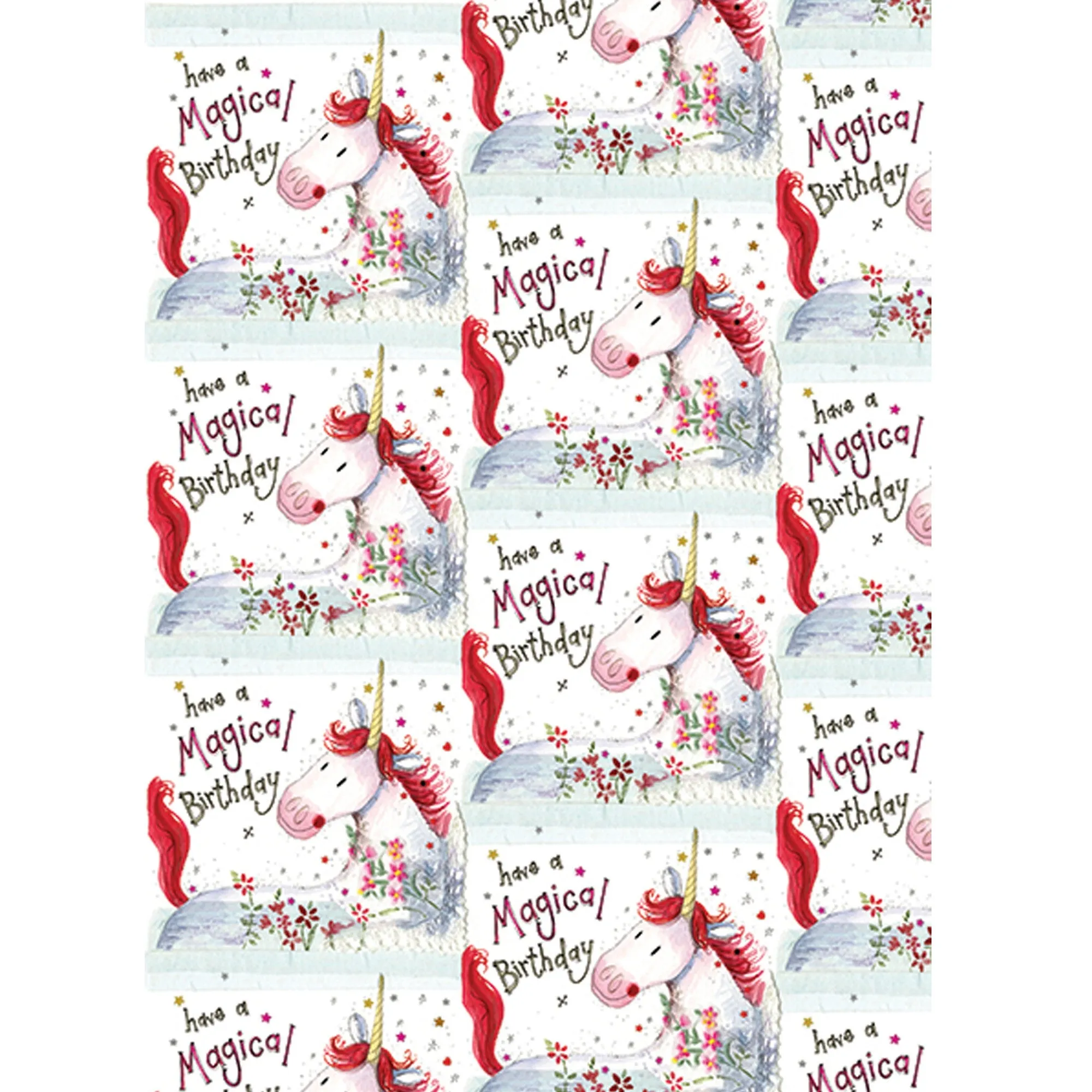 Alex Clark Unicorn Gift Wrap