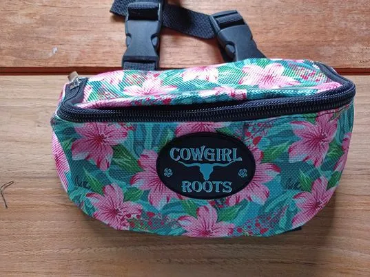 Allamanda Flower Feathers Tropical Saddle Clutch Saddle Bag