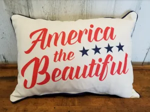 America the Beautiful Pillow
