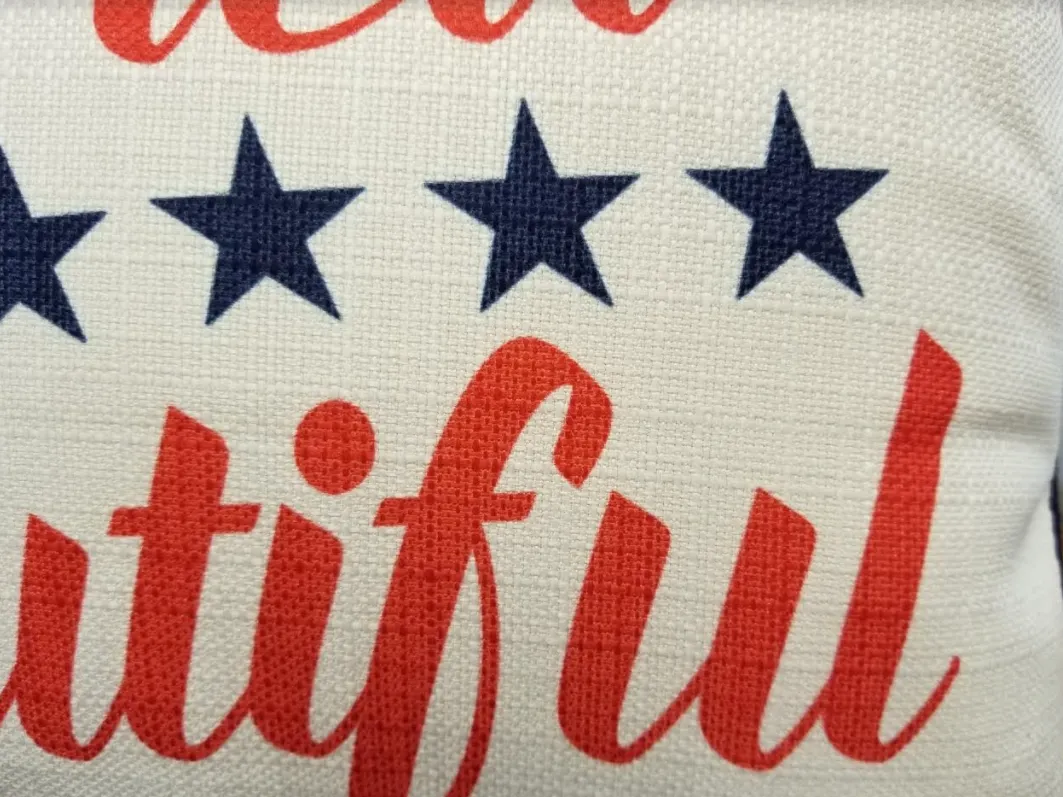 America the Beautiful Pillow