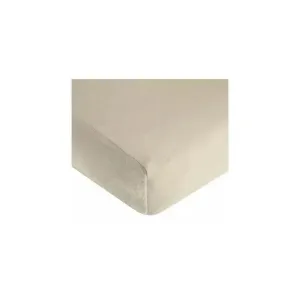 American Baby Heavenly Soft Chenille Fitted Crib Sheet, Ecru