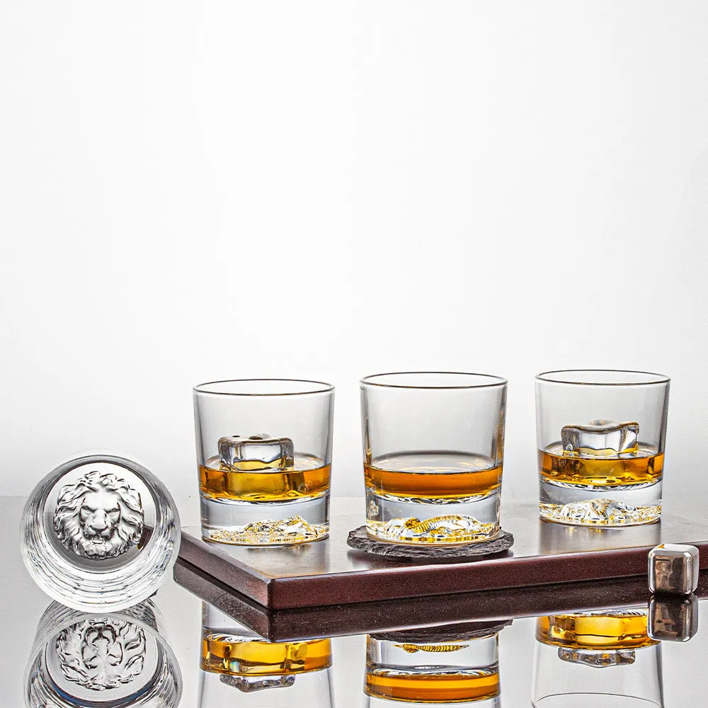 Animal Shadow Whiskey Glasses -  Set Of 6