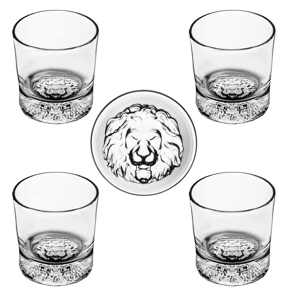 Animal Shadow Whiskey Glasses -  Set Of 6