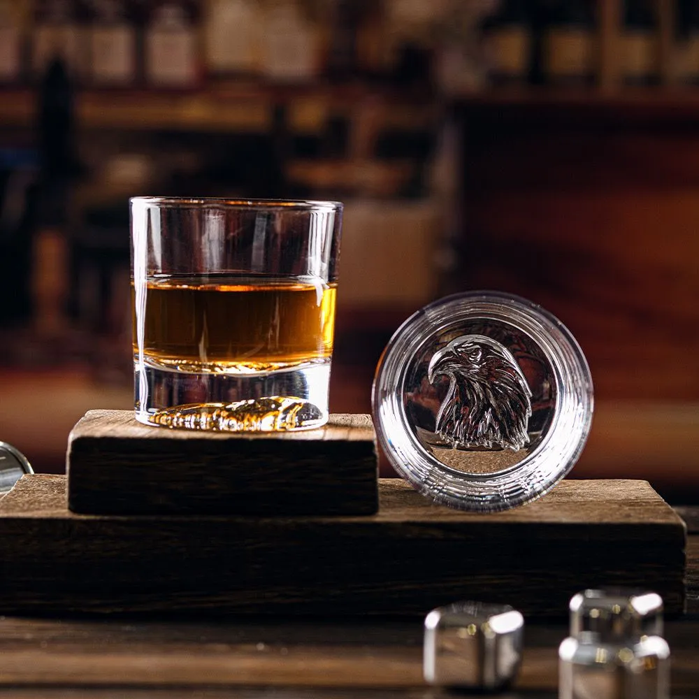 Animal Shadow Whiskey Glasses -  Set Of 6