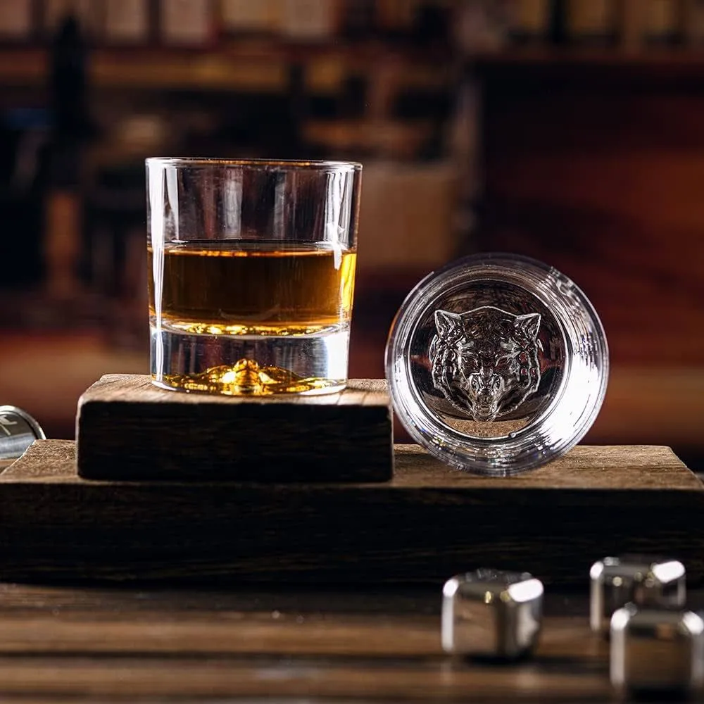 Animal Shadow Whiskey Glasses -  Set Of 6